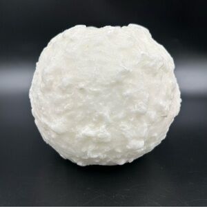 Vintage Colonial Candle Snowball White Textured Decorative Candle USA